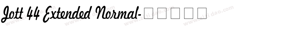 Jott 44 Extended Normal字体转换
